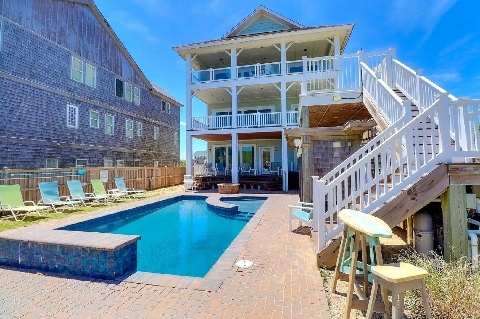 6007 Happy Sol Oceanfront Heatable Pool Villa นากส์เฮด ภายนอก รูปภาพ